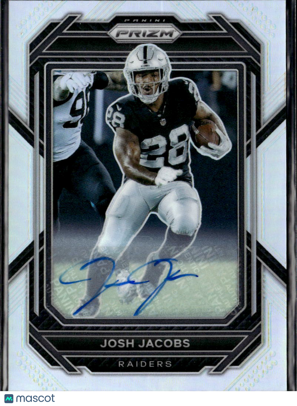 Josh Jacobs 2022 Prizm Auto Autograph Silver Packers Las Vegas Raiders