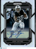 Josh Jacobs 2022 Prizm Auto Autograph Silver Packers Las Vegas Raiders