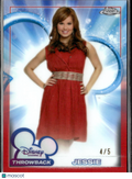 Debby Ryan 2026 Topps Chrome Disney Channel Throwback Red Refractor 4/5 #DC-17