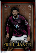 Armando Broja 2026 Topps Finest Orange Refractor Expected Brilliance /25 Burnley