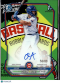 Owen Ayers 2026 Bowman Chrome 1st Auto Autograph Packfractor 50/89 Chicago Cubs
