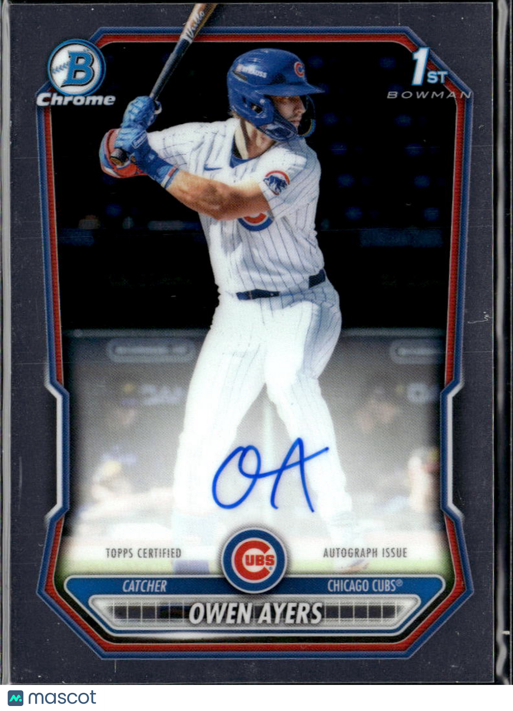 Owen Ayers 2026 Bowman Chrome 1st Auto Autograph RC Chicago Cubs