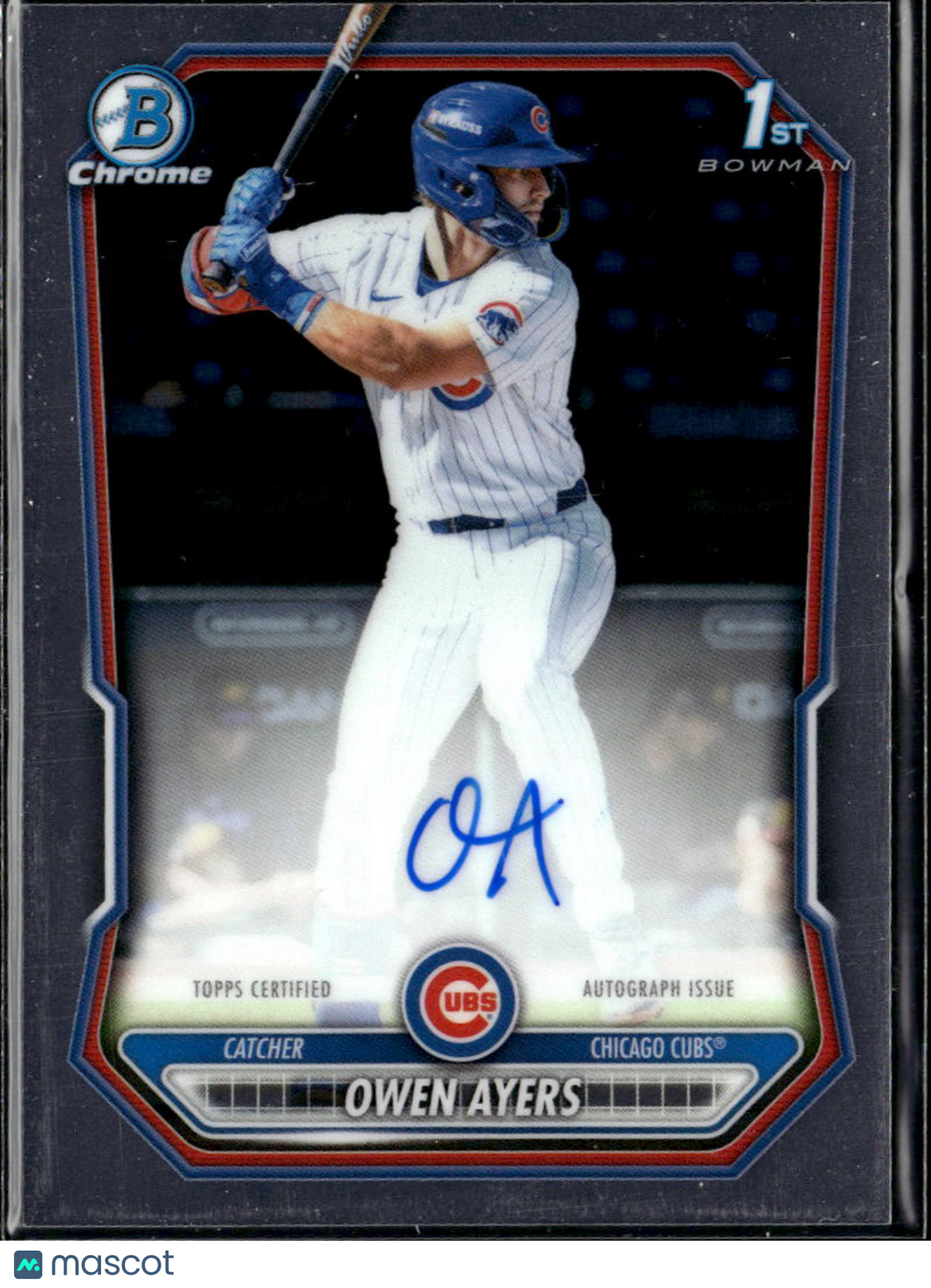 Owen Ayers 2026 Bowman Chrome 1st Auto Autograph RC Chicago Cubs