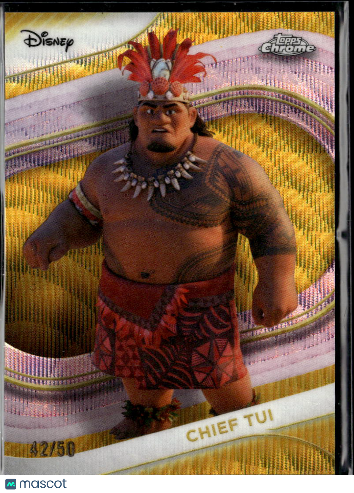 Chief Tui 2025 Topps Chrome Disney Gold Wave Refractor 42/50 #17
