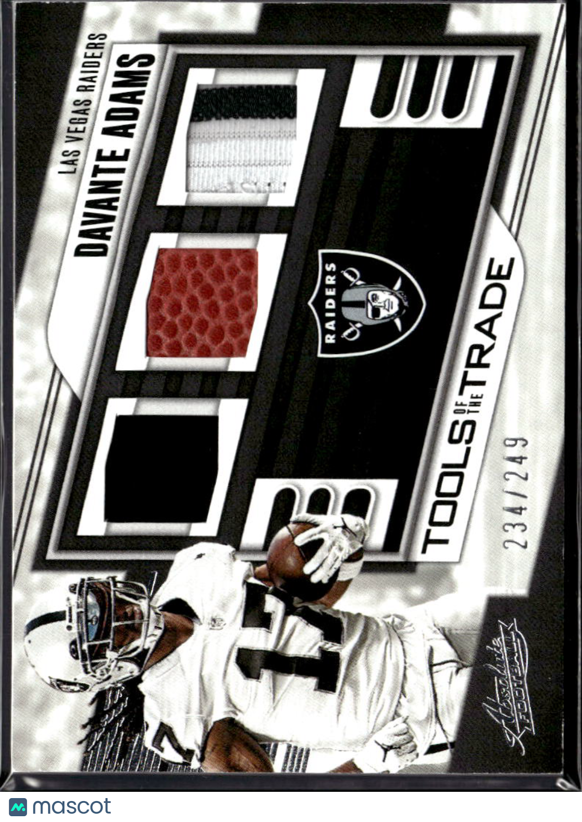 Davante Adams 2023 Absolute Tools of the Trade Patch Ball /249 Las Vegas Raiders