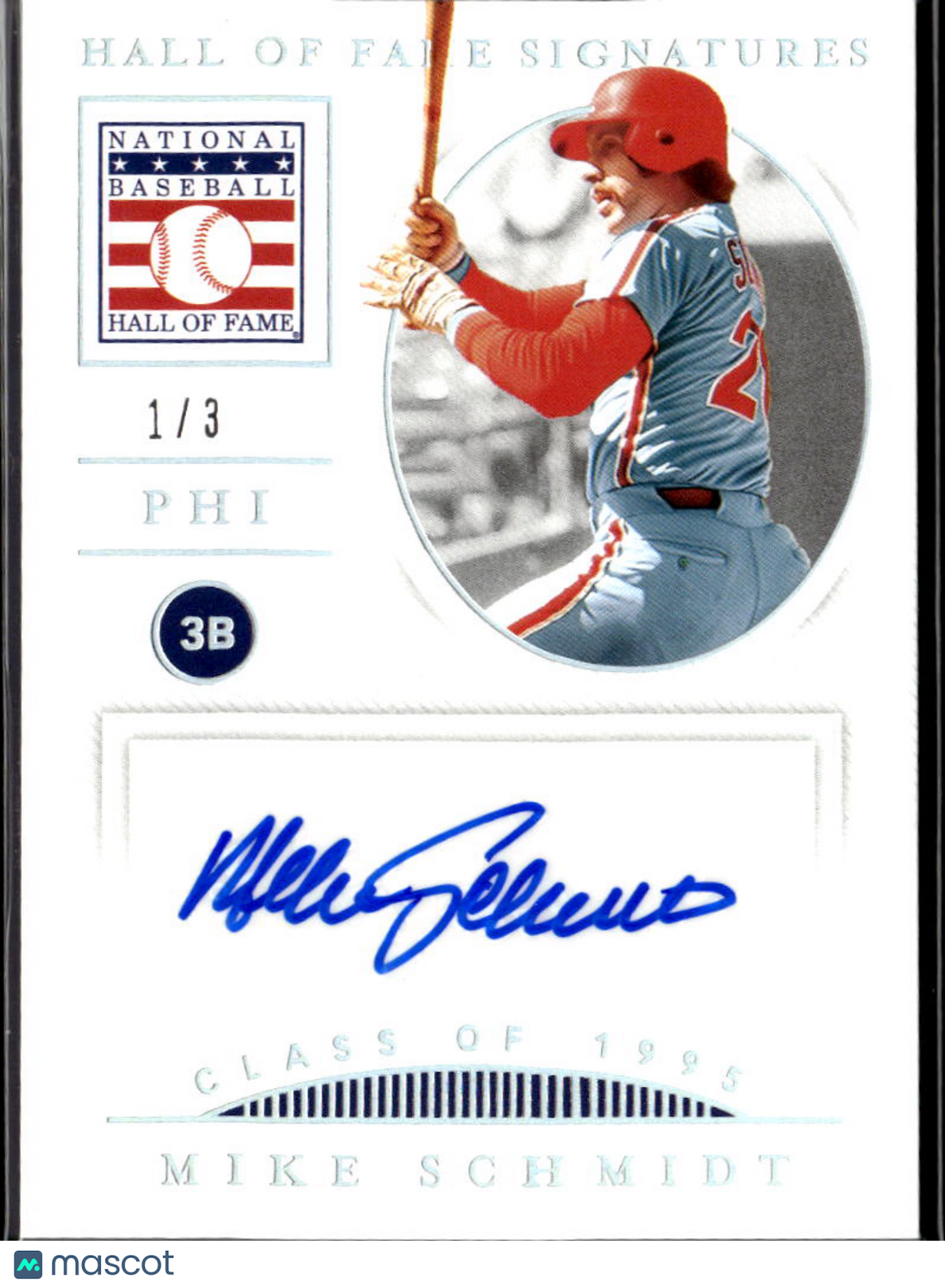Mike Schmidt 2021 National Treasures Auto Autograph 1/3 Philadelphia Phillies