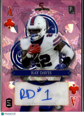 Ray Davis 2024 Wild Card 5 Auto Autograph RC Rookie 1/1 Buffalo Bills