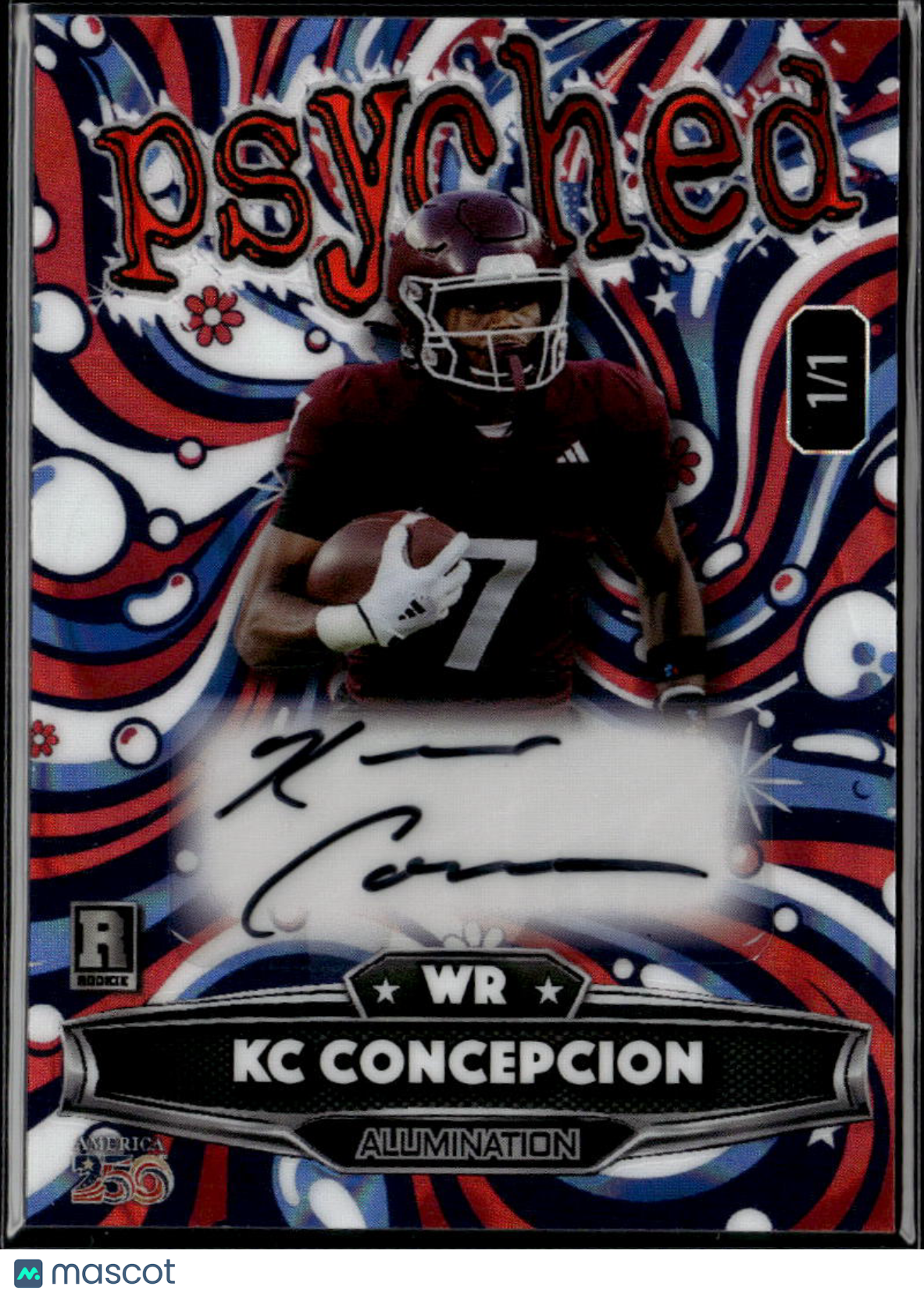 KC Concepcion 2026 Wild Card Alumination Auto Autograph RC Texas A&M 1/1