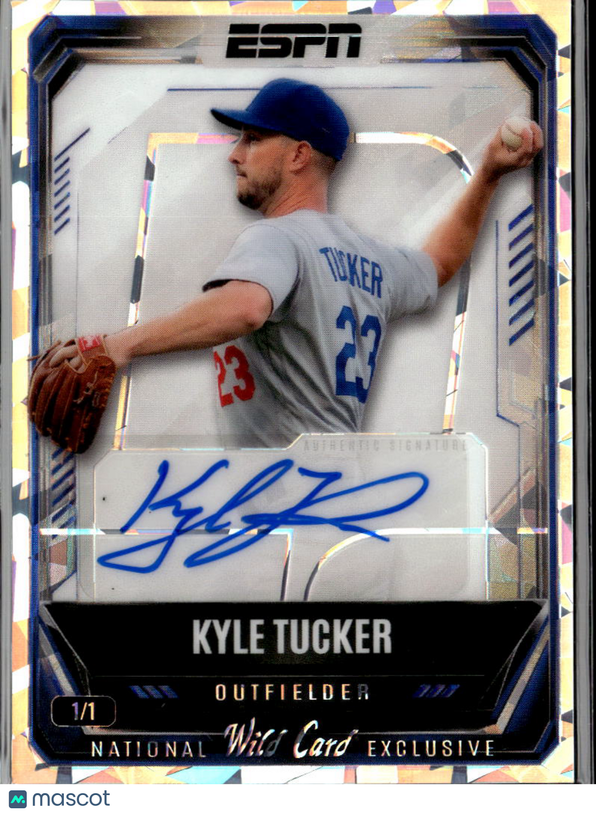 Kyle Tucker 2026 Wild Card ESPN Auto Autograph Chicago Cubs 1/1