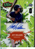 Jett Williams 2024 Wild Card Splat Auto Autograph Lime Green New York Mets 1/2