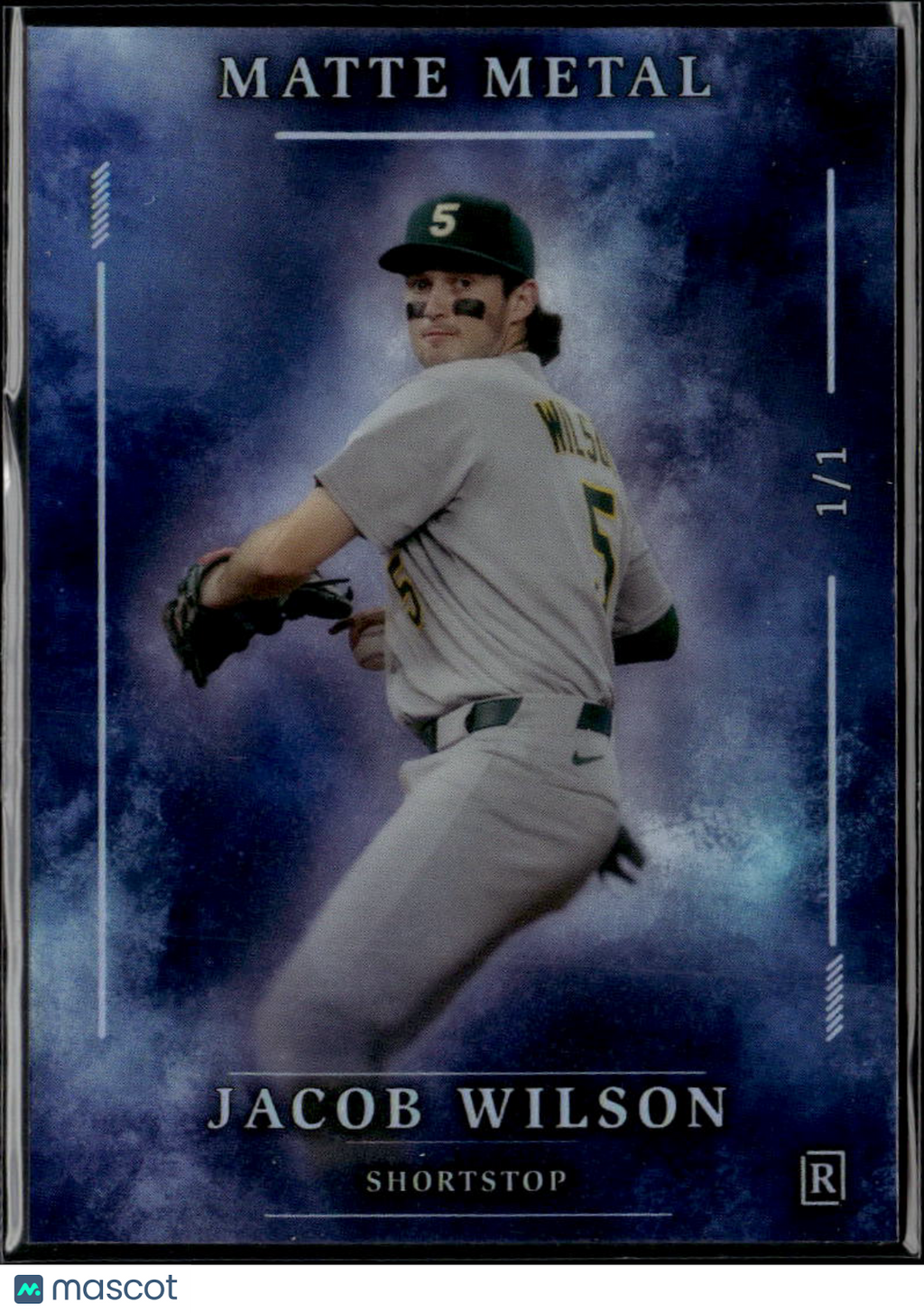 Jacob Wilson 2026 Wild Card Matte Metal Rookie RC Athletics 1/1