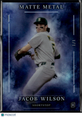 Jacob Wilson 2026 Wild Card Matte Metal Rookie RC Athletics 1/1