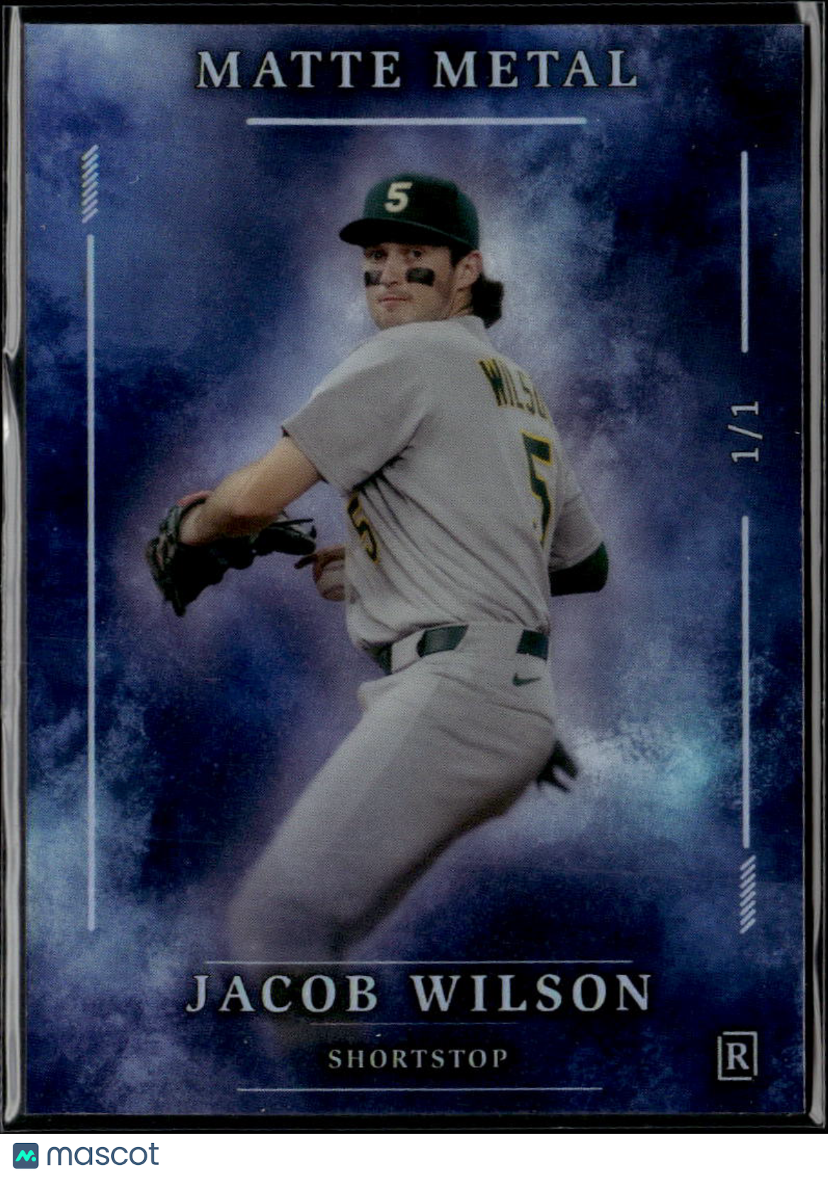 Jacob Wilson 2026 Wild Card Matte Metal Rookie RC Athletics 1/1
