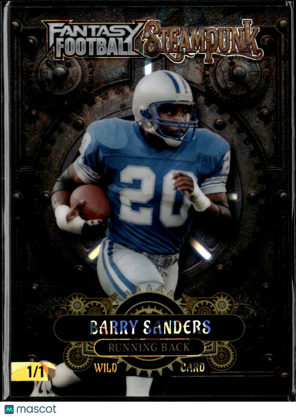Barry Sanders 2026 Wild Card Fantasy Football Steampunk 1/1 Detroit Lions