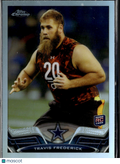Travis Frederick 2013 Topps Chrome RC Rookie Refractor Dallas Cowboys