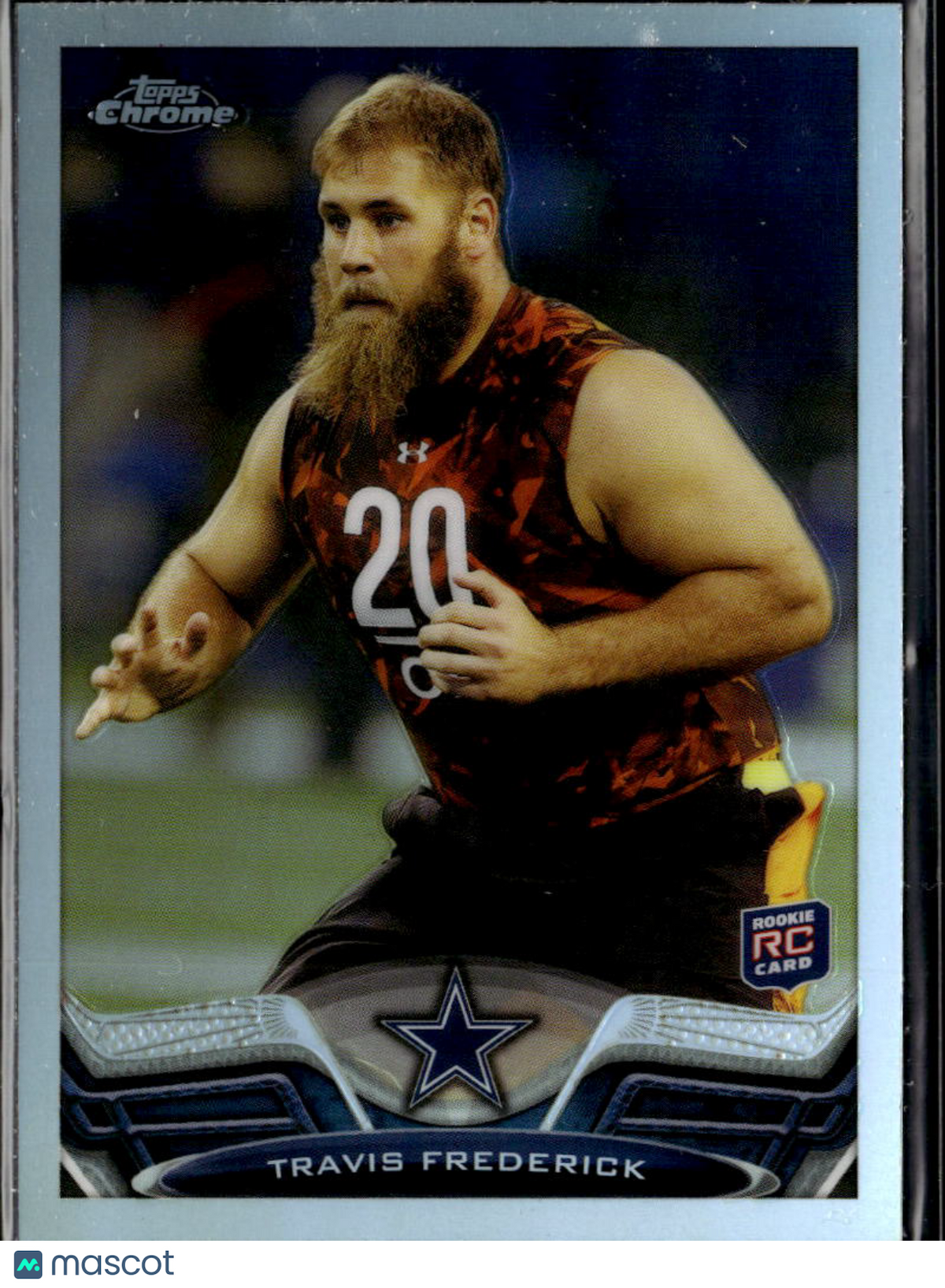 Travis Frederick 2013 Topps Chrome RC Rookie Refractor Dallas Cowboys