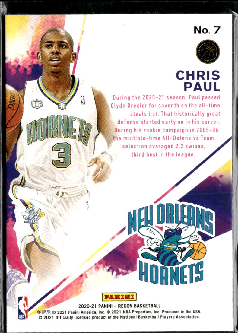 Chris Paul 2020-21 Panini Recon Rookie Review New Orleans Hornets