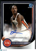 Ron Holland II 2025 Bowman Chrome Auto Autograph Detroit Pistons