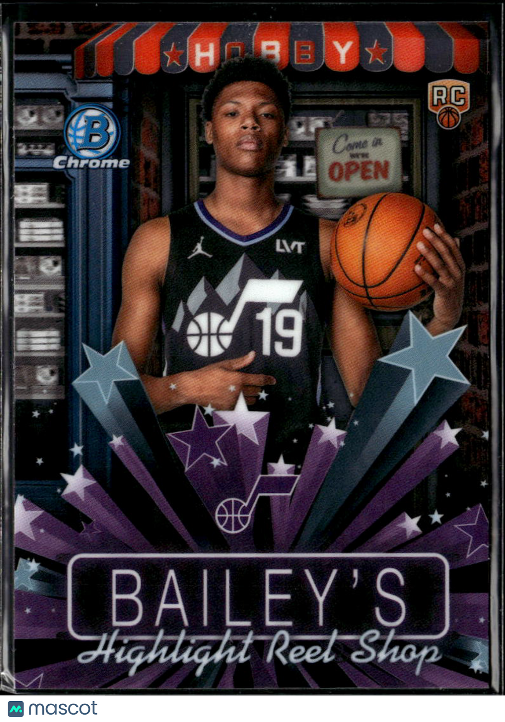 Ace Bailey 2025 Bowman Chrome Hobby Stars RC Utah Jazz