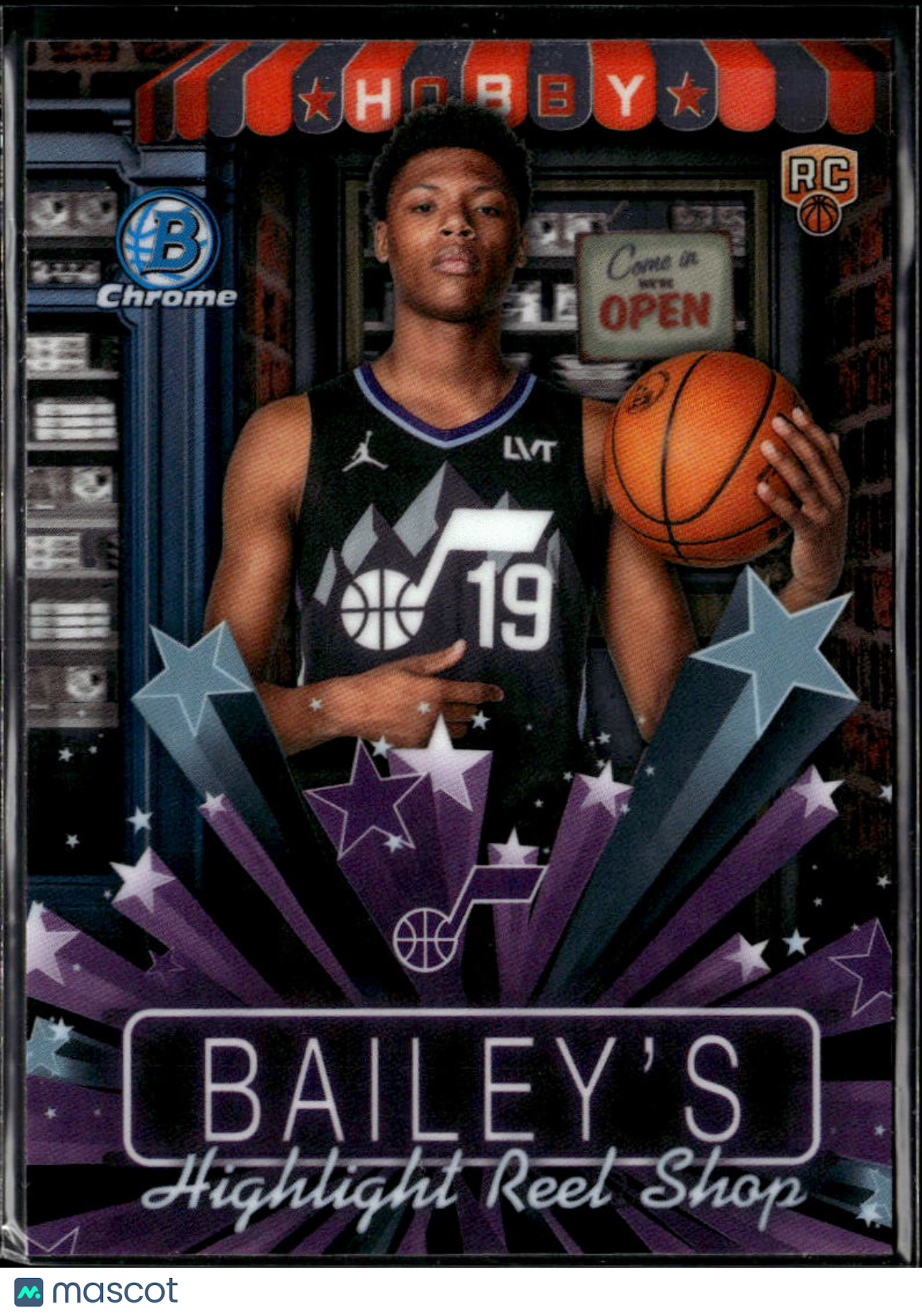 Ace Bailey 2025 Bowman Chrome Hobby Stars RC Utah Jazz