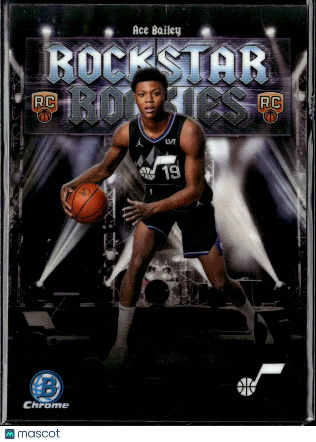 Ace Bailey 2025 Bowman Chrome Rockstar Rookies RC Utah Jazz