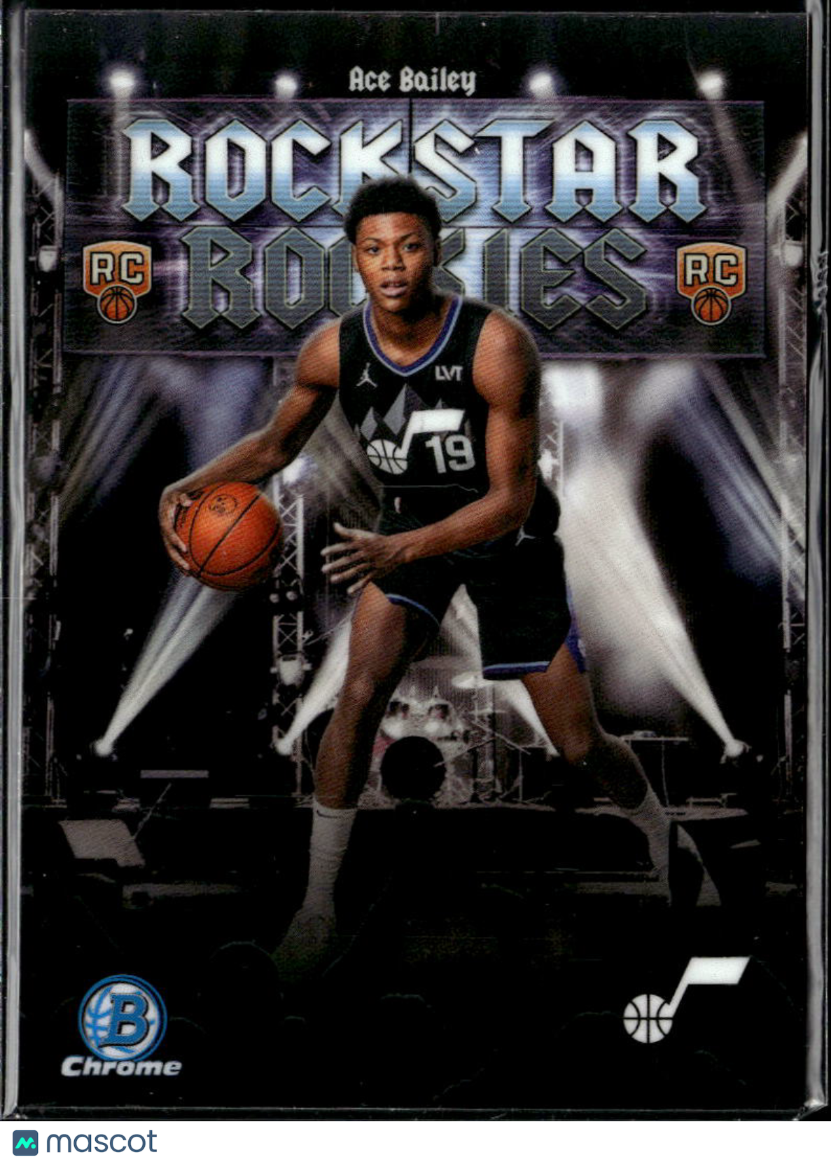 Ace Bailey 2025 Bowman Chrome Rockstar Rookies RC Utah Jazz
