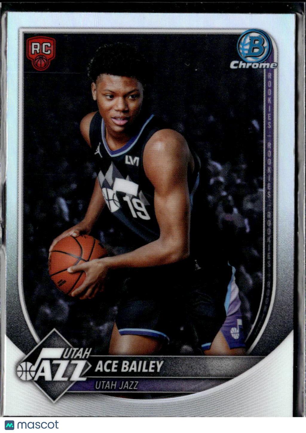 Ace Bailey 2025 Bowman Chrome Red Rookie Refractor RC Utah Jazz