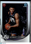 Ace Bailey 2025 Bowman Chrome Red Rookie Refractor RC Utah Jazz