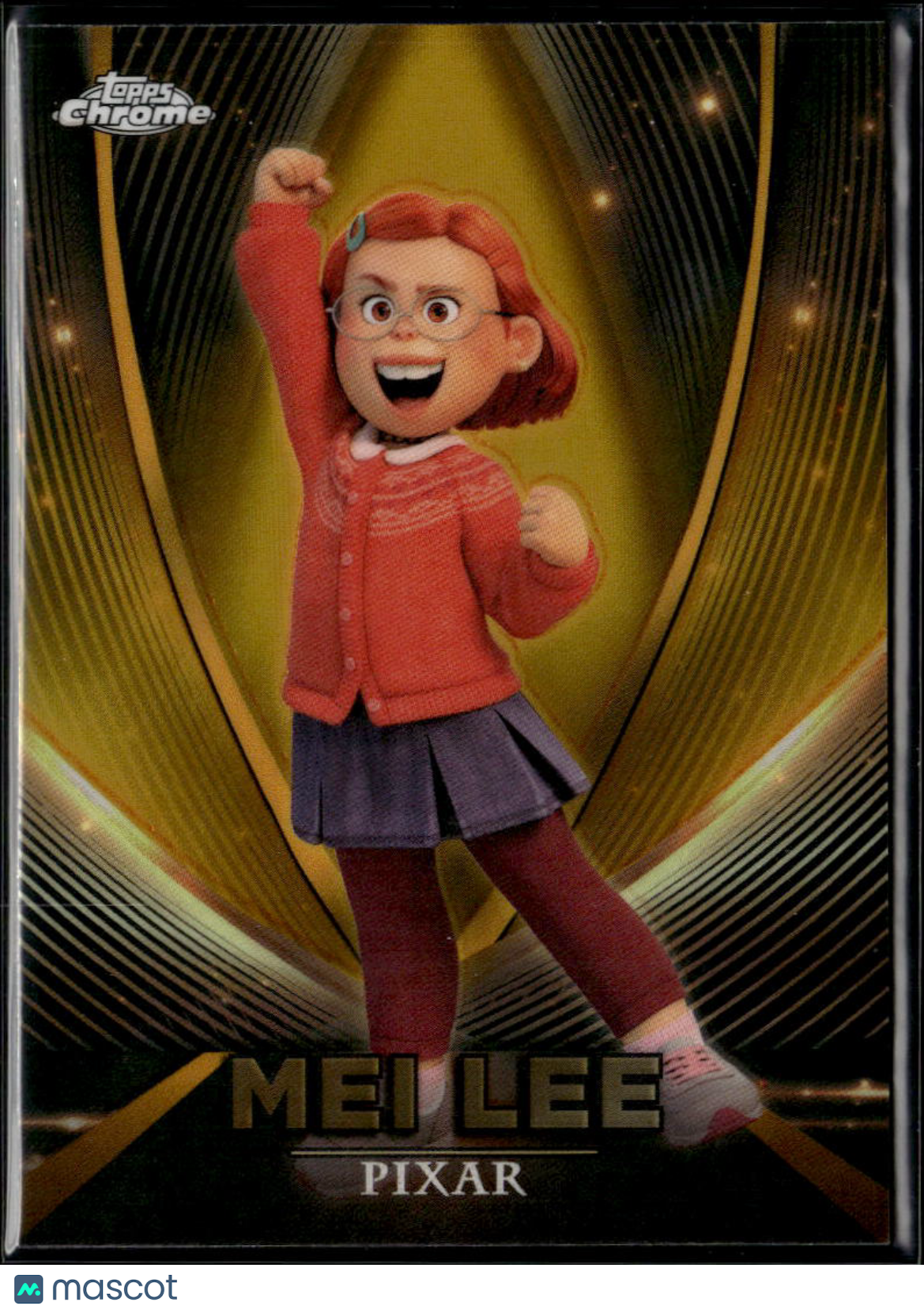 Mei Lee 2025 Topps Chrome Disney Pixar Gold CASE HIT #PG-10