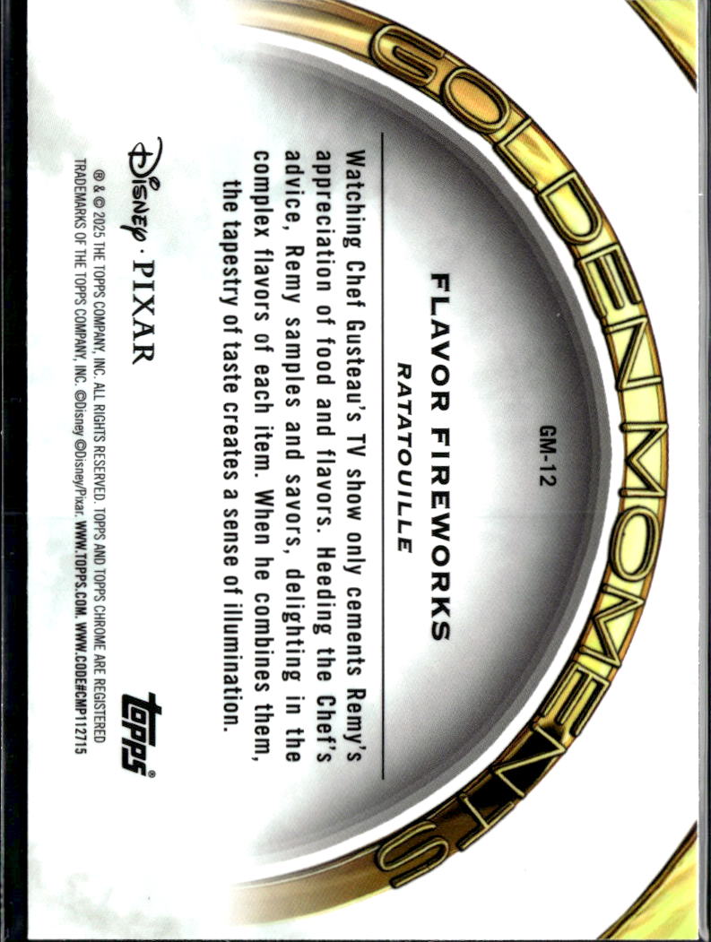 2025 Topps Chrome Disney Pixar Golden Moments #GM-12