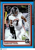 Bijan Robinson 2025 Optic Aqua Prizm /349 Atlanta Falcons