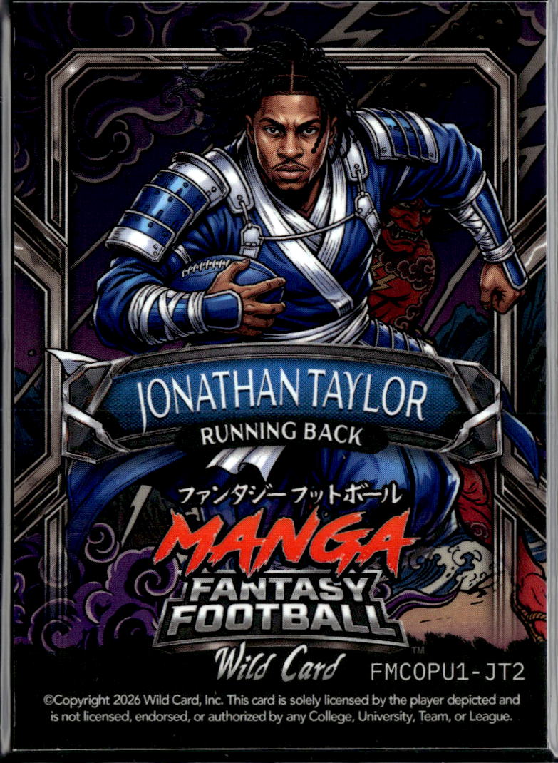 Jonathan Taylor 2026 Wild Card Manga 1/1 Indianapolis Colts