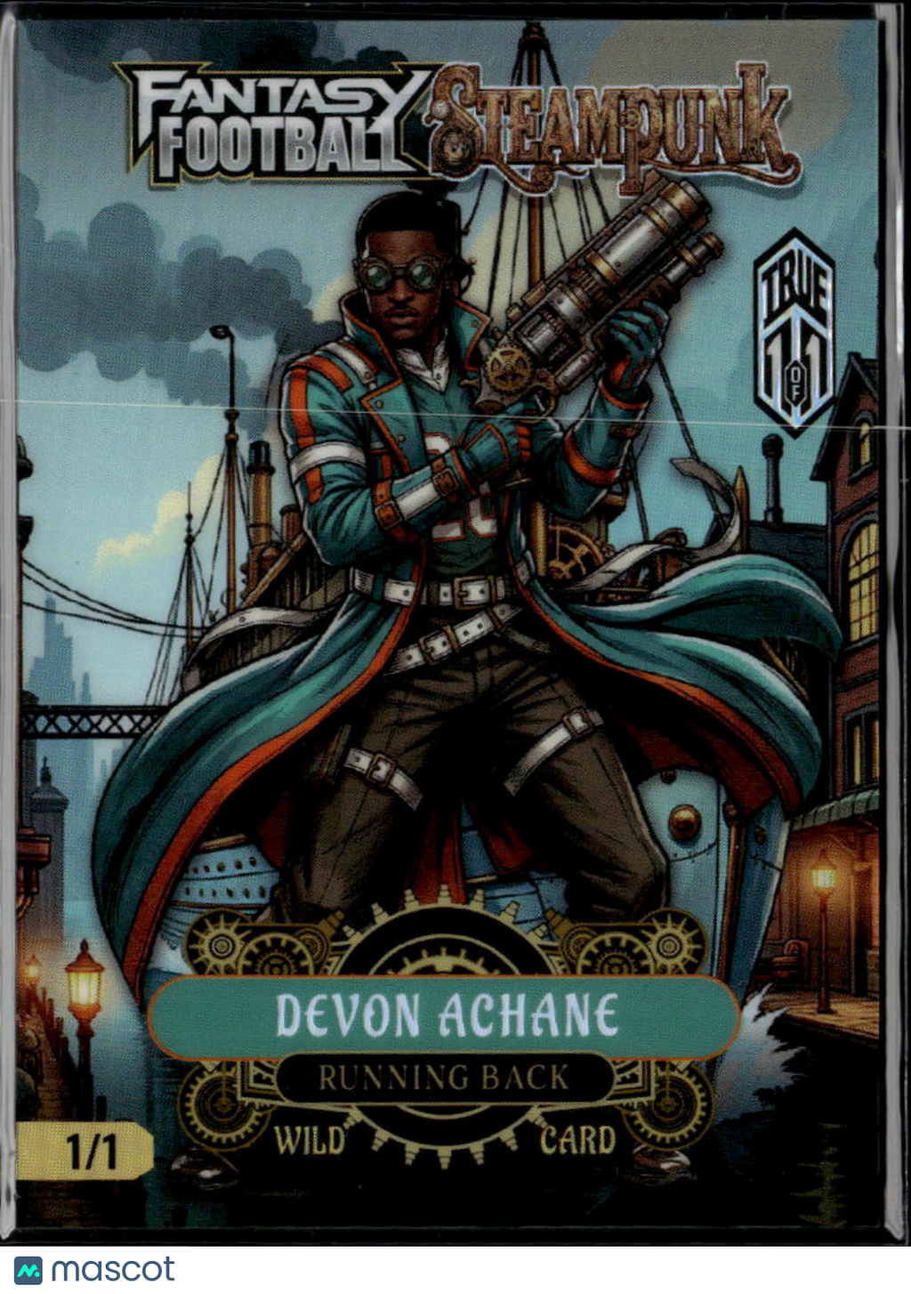 Devon Achane 2026 Wild Card Steampunk Miami Dolphins 1/1