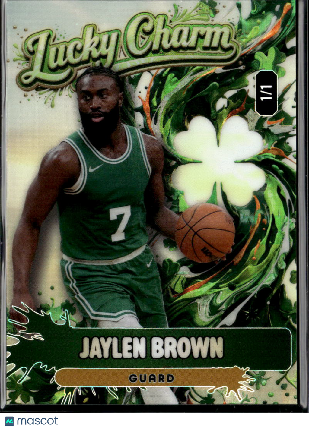 Jaylen Brown 2026 Wild Card Lucky Charm 1/1 Boston Celtics