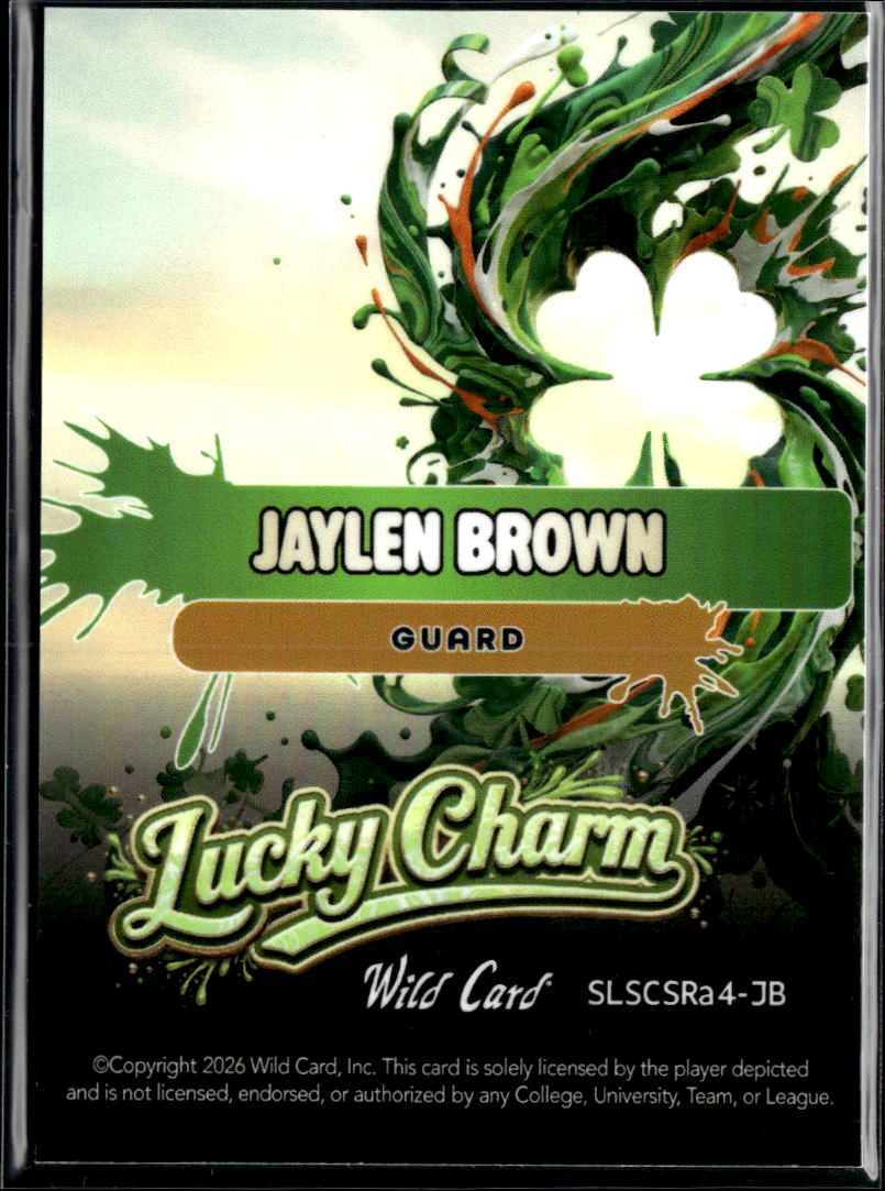Jaylen Brown 2026 Wild Card Lucky Charm 1/1 Boston Celtics