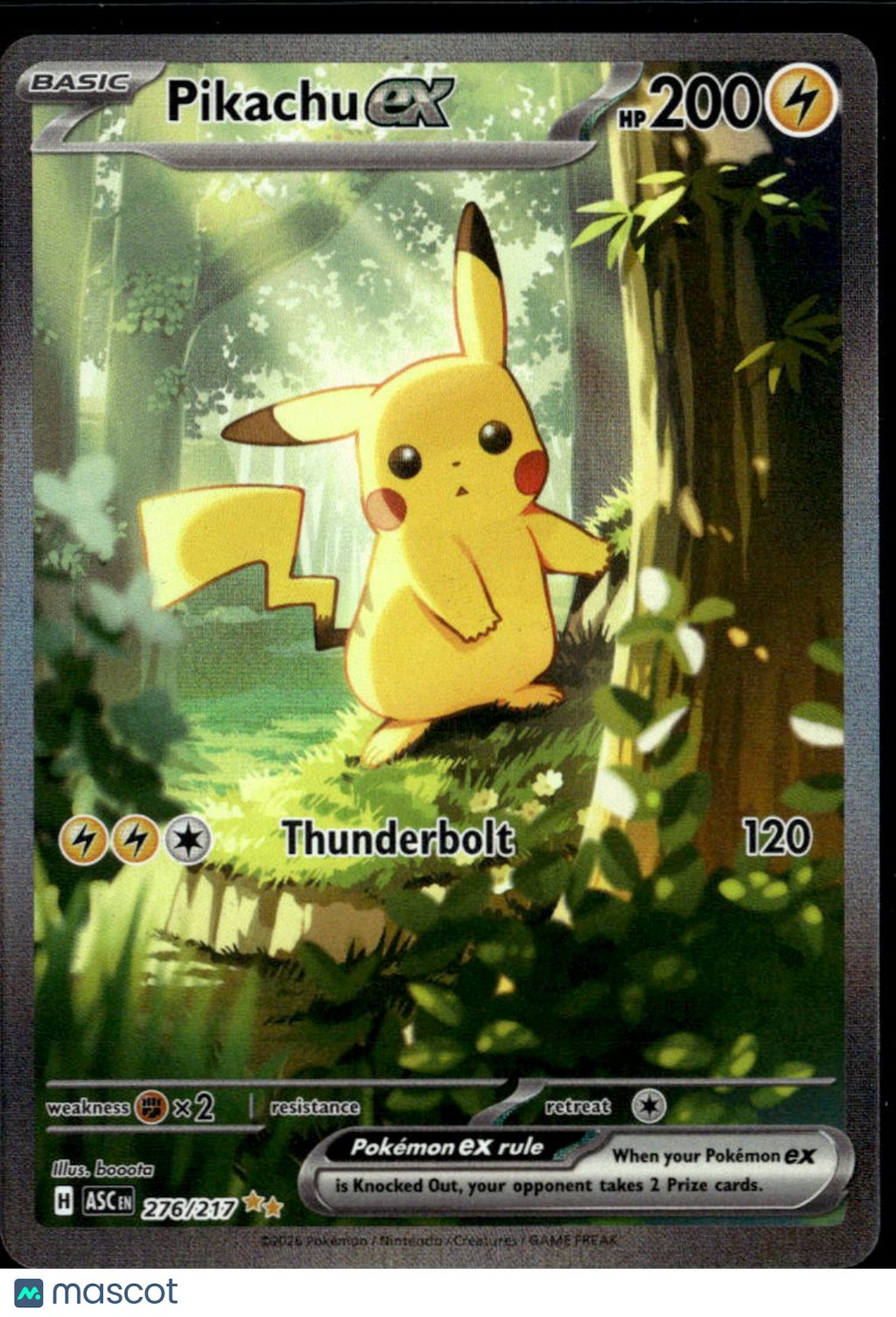 Pikachu EX 2026 Mega Evolution – Ascended Heroes Holo Secret Rare SAR #276/217
