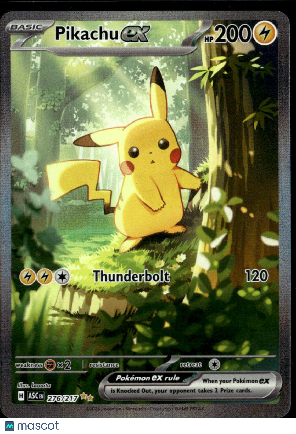 Pikachu EX 2026 Mega Evolution – Ascended Heroes Holo Secret Rare SAR #276/217
