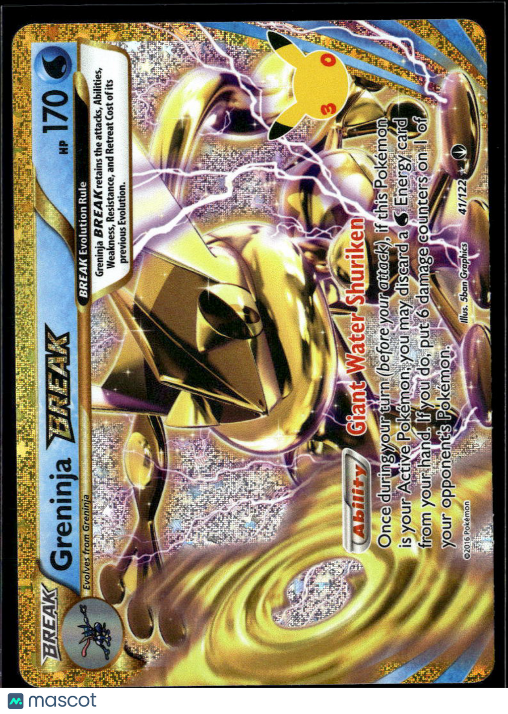 Greninja Break 2016 BREAKpoint Holo Rare #41/122