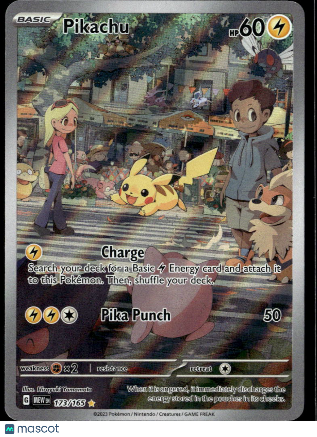 Pikachu 2023 Scarlet & Violet 151 Holo Secret Rare #173/165
