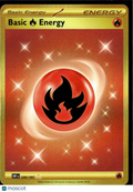Basic Fire Energy 2023 Obsidian Flames Holo Secret Rare UR HR #230/197