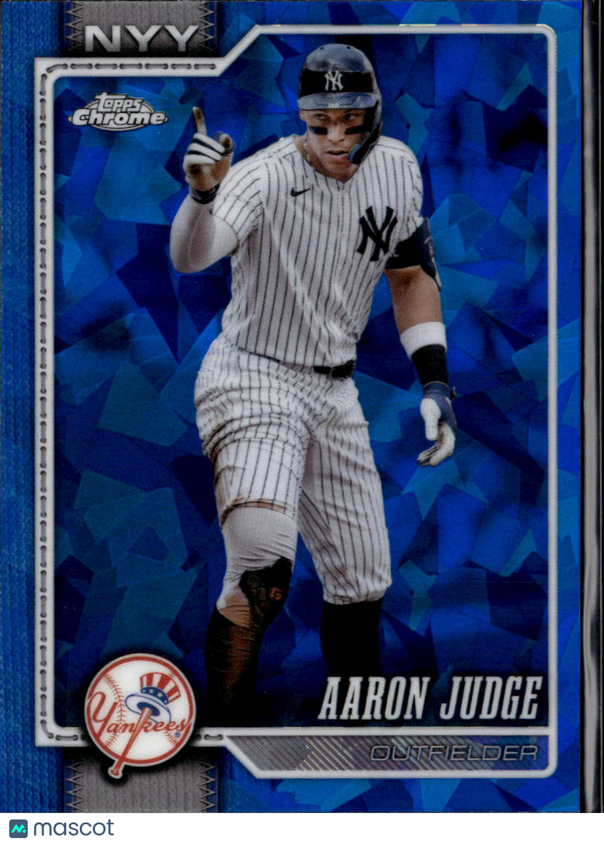 Aaron Judge 2026 Topps Chrome Blue Sapphire #100 New York Yankees