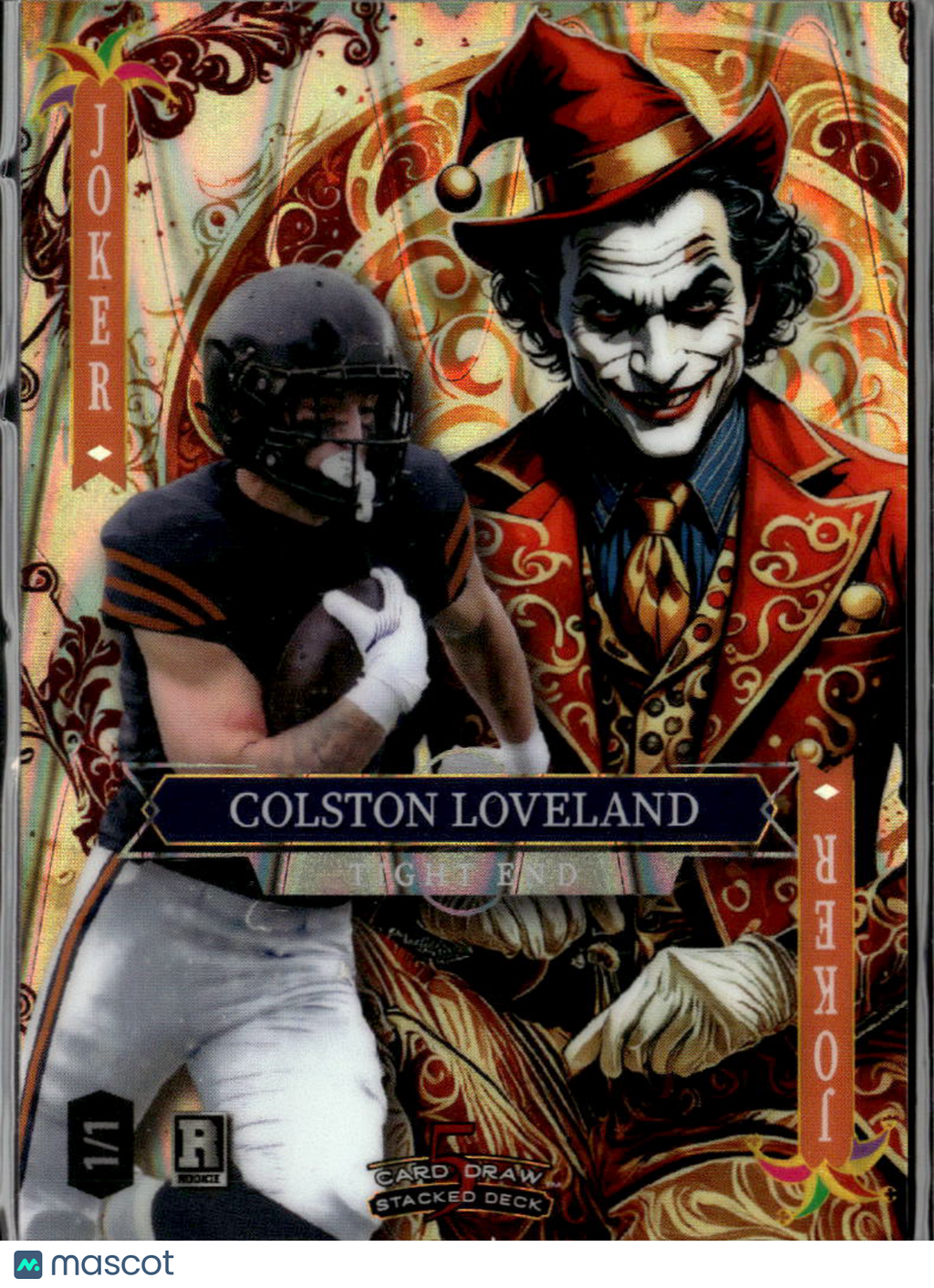Colston Loveland 2025 Wild Card Joker Rookie RC Chicago Bears 1/1