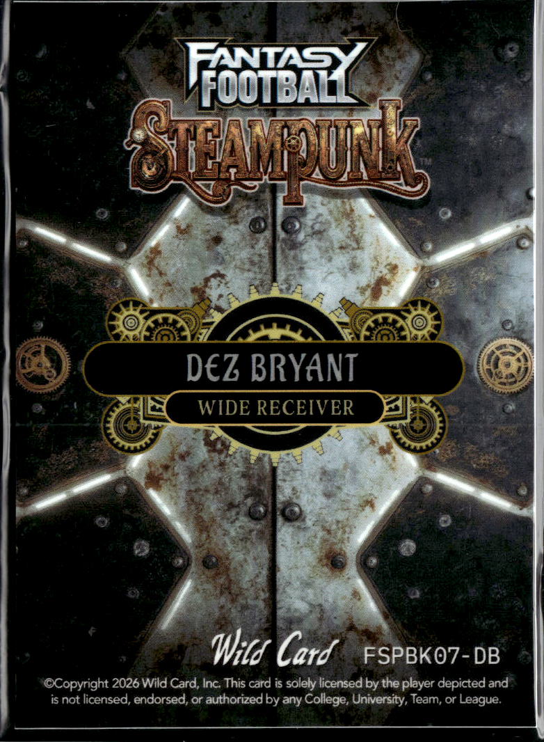 Dez Bryant 2026 Wild Card Steampunk Dallas Cowboys 1/1