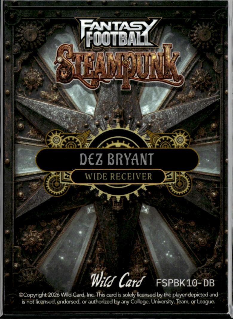 Dez Bryant 2026 Wild Card Steampunk Dallas Cowboys 1/1