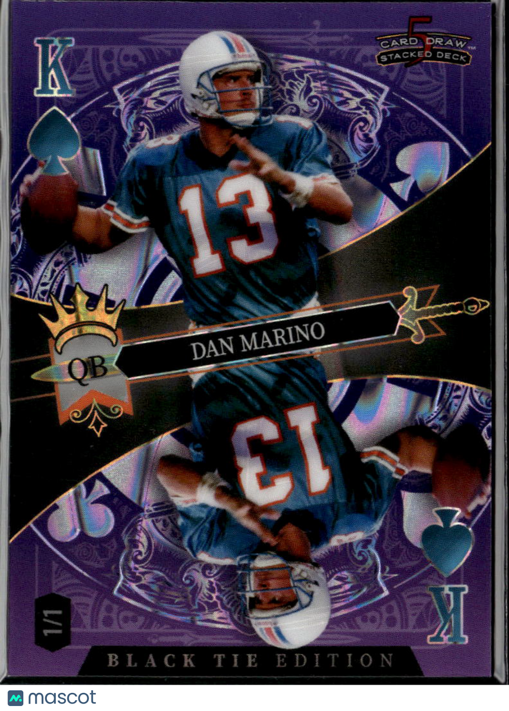 Dan Marino 2026 Wild Card Purple 1/1 Miami Dolphins