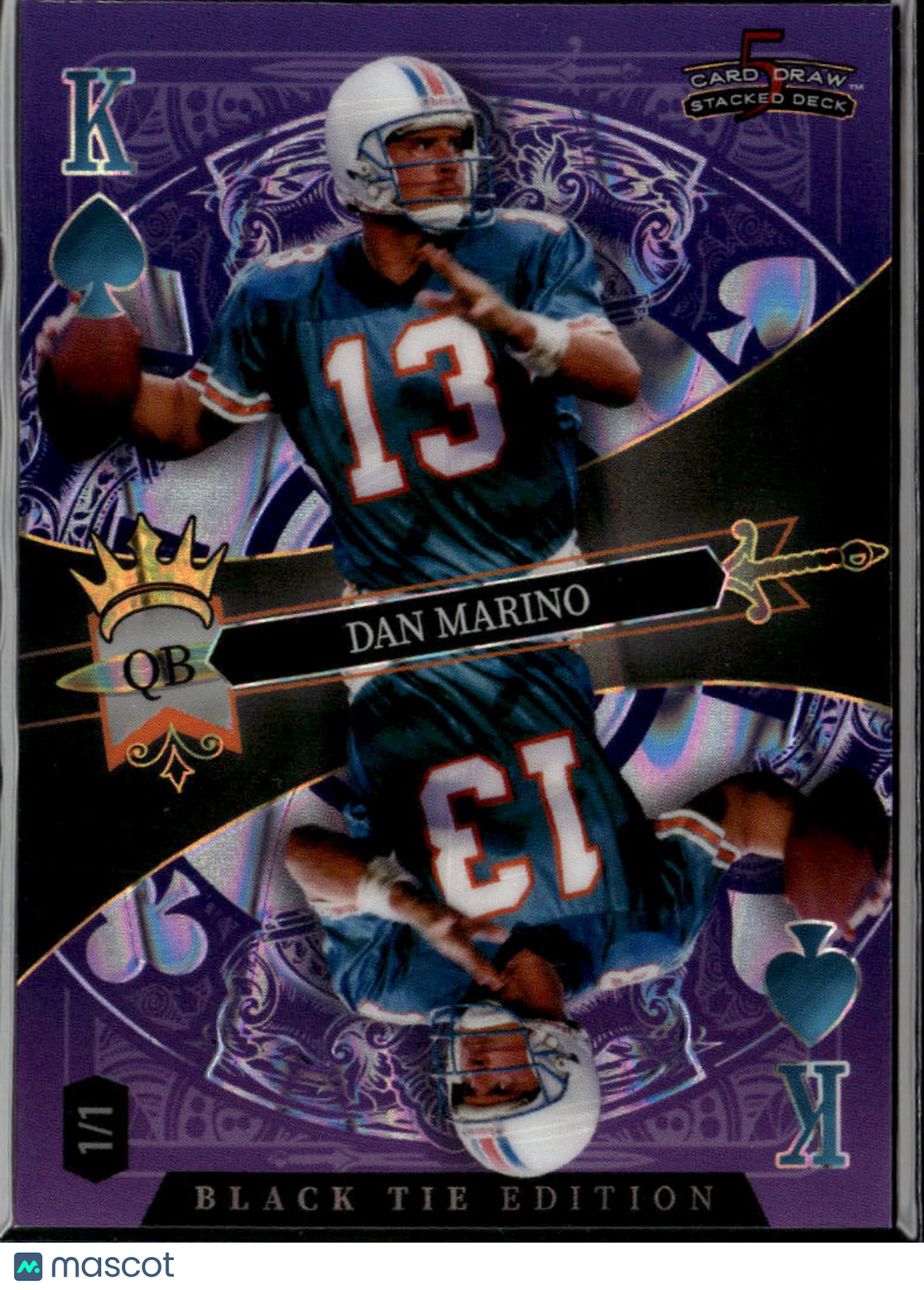 Dan Marino 2026 Wild Card Purple 1/1 Miami Dolphins