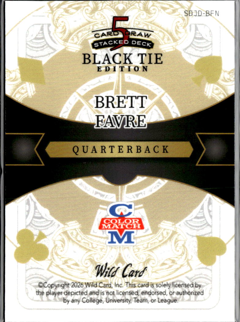 Brett Favre 2026 Wild Card 1/1 Green Bay Packers