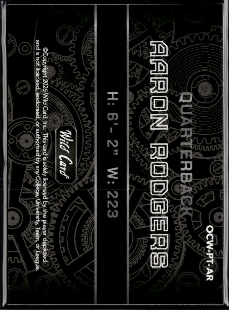 Aaron Rodgers 2026 Wild Card Silver Pittsburgh Steelers  1/1