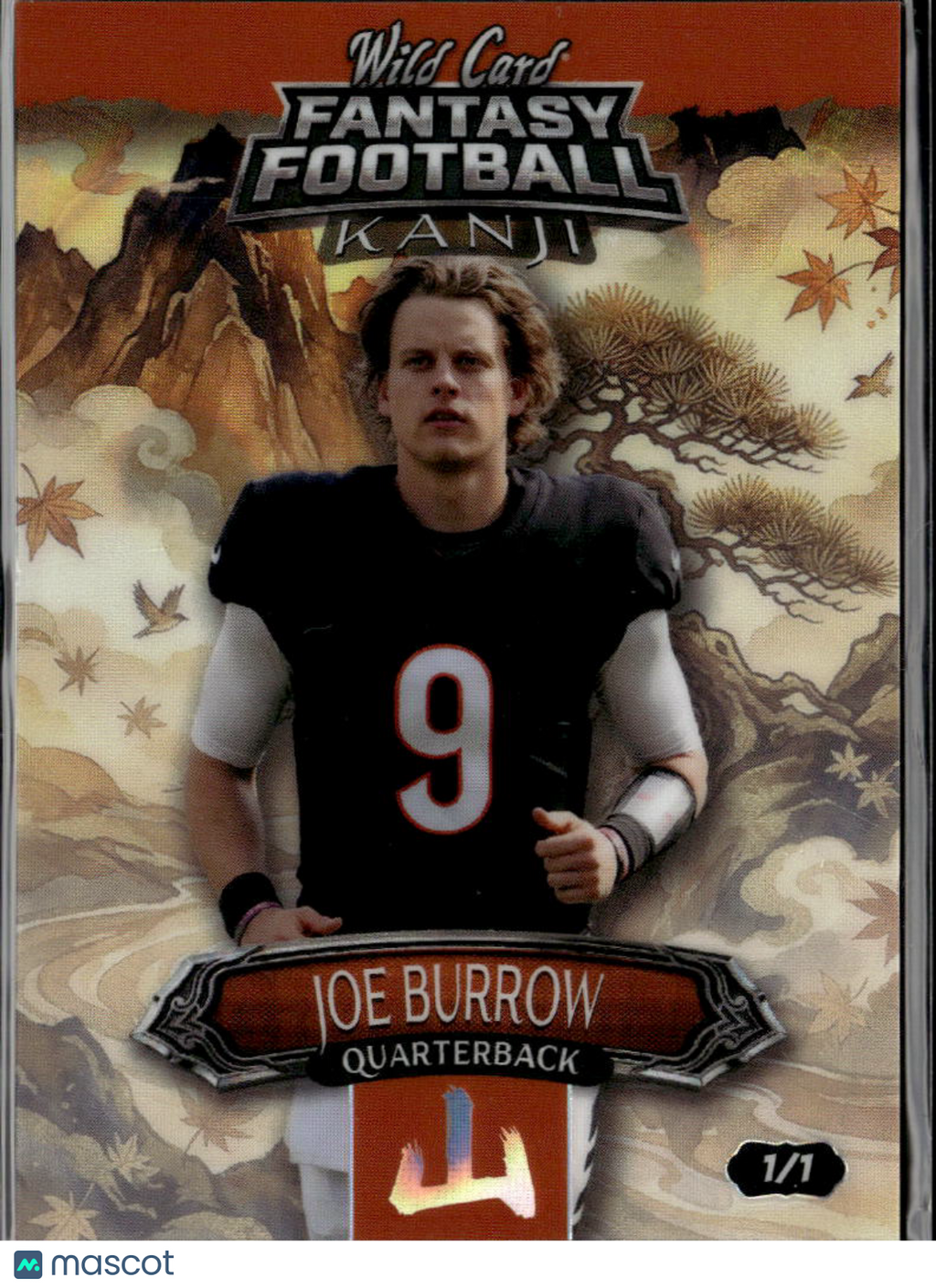 Joe Burrow 2026 Wild Card Fantasy Football Kanji 1/1 Cincinnati Bengals