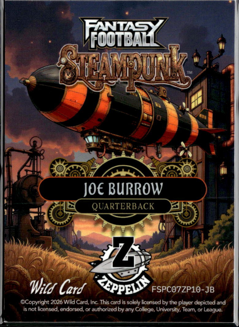 Joe Burrow 2026 Wild Card Steampunk 1/1 Cincinnati Bengals